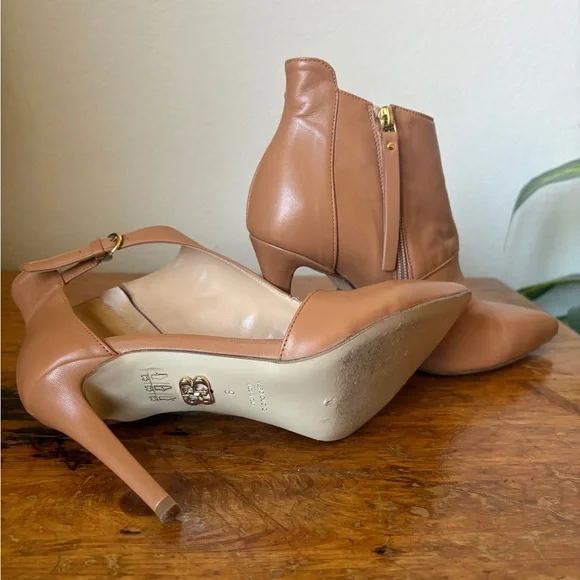 Vero Cuoio Tan Leather Heels - Picture 2 of 6